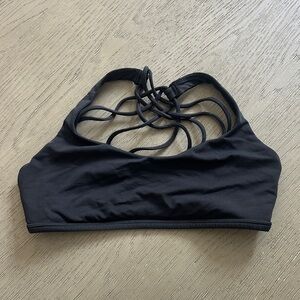 Lululemon Athletica Black Strappy Sports Bra